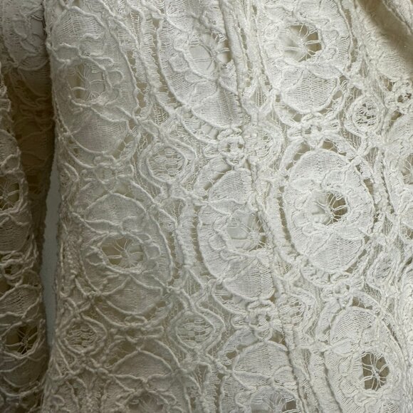 NWT Y2K Ivory Lace Blazer – Size Medium (Original MSRP $143) - Picture 4 of 7